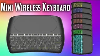 Мини клавиатура с тачпадом и восьмицветной подсветкой кнопок D8 Mini Wireless Keyboard обзор