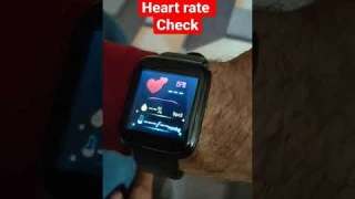 Smart watch Check Blood pressure and Heart rate #shorts