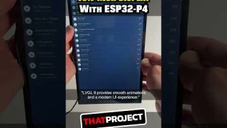 ESP32-P4 with 10.1" MIPI DSI Display Running LVGL 9! Smooth UI & High-Resolution Demo