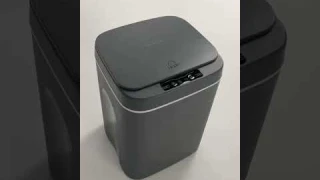 Сенсорное мусорное ведро серое от компании PP Home