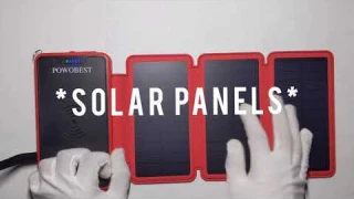 POWOBEST 20,000 mAh solar powerbank unboxing
