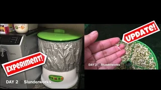 DAY 2 REVIEW Moistenland Bean Sprouts Machine! Experiment Update! How’s The Bean Sprout? AMAZON FIND