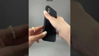 Чехол бампер Silicone Case для Samsung Galaxy A34 5G (черный) - Мобильные Штучки.