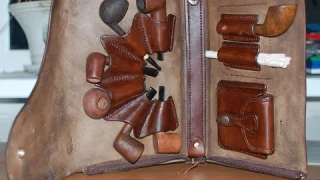 Сумка для курительных трубок - Leather smoking (tobacco) pipe bag