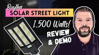 Buytha Solar Street Light Review and Demo