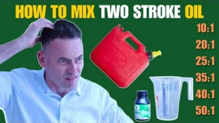 How to mix two stroke oil with gasoline. SIMPLE instructions. Mix oil and gas for Ryobi weed eater