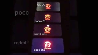 oppo vs👿 poco c51 vs redmi 9 powerena vs poco c65☠️ FREEFIRE TEST #freefire #shorts