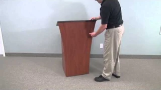 Audio Visual Furniture: LEX32 - мобильная трибуна докладчика