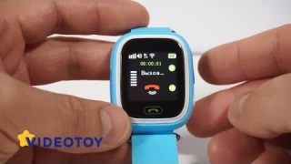 Детские часы GPS трекер с цветным сенсорным экраном Smart Baby Watch Q80 - Q90 (GW100) - видео обзор