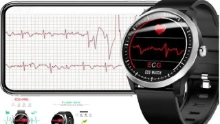 LEMFO ECG PPG Смарт-часы с электрокардиографом ЭКГ