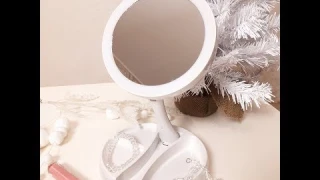 СКЛАДНОЕ НАСТОЛЬНОЕ ЗЕРКАЛО С ПОДСВЕТКОЙ