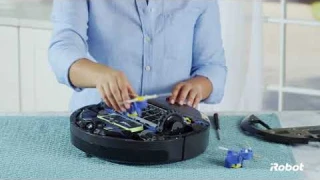 Замена блока боковой четки робота пылесоса Roomba 616 и 681