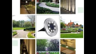 LED Outdoor Solar Ground Lights Waterproof Landscape OTDAIR Amazon Unboxing Video