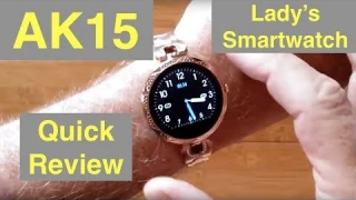 Bakeey AK15 Women's Dress Fashion Fitness/Health Blood Pressure Smartwatch: Quick Overview