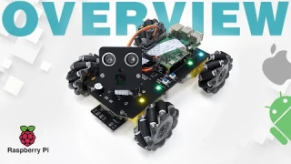 Freenove Mecanum Wheel Car Kit for Raspberry Pi [Overview] Face Tracking Line Tracking Light Tracing