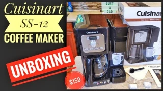 UNBOXING Cuisinart Model SS-12 Coffee Center Brew Basics 12 Cup Carafe & K Cup Coffee Maker