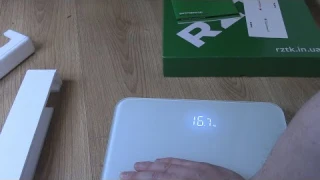 RZTK BS 180W White floor scales Весы напольные