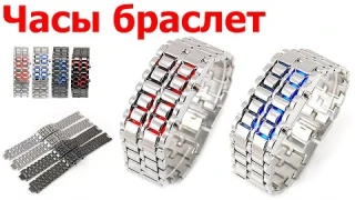 Часы браслет / обзор наручных часов самурай с Aliexpress