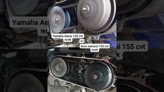 Yamaha Aerox 155 cvt and Euro samurai 155 cvt works  #cvt #mechanism #howto #car #scooter