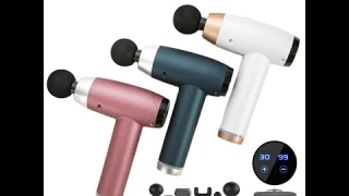 Usb зарядное устройство с сенсорным экраном массажные пистолеты 6 головок массажер для мышц жк