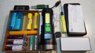 Мощный,сверхъяркий,дальнобойный светодиодный USB перезаряжаемый фонарик.Полный обзор с разбором.