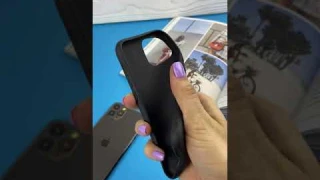 Черный матовый чехол из силикона
