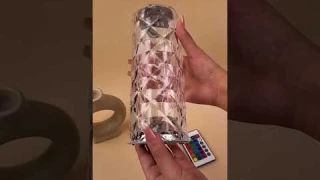 Настольная лампа кристальная Роза