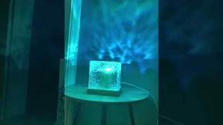 Water Ripple Lamp Fortnite Cube Night Light Aurora Ocean Projector #roomdecor #aurora #giftideas