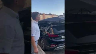 До чего техника дошла, зонт для машины с Алиэкспресс