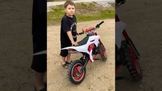 Заводи эту пушку😅 мини питбайк 2Т 50 кубов 😎#dirtbike #питбайк #орион #moto
