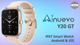 Ainuevo Y20GT Smartwatch - App DaFit - Android & iOS - Montre connectée IP67 - Unboxing