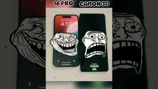 iPhone 16 Pro vs Tecno Camon 30  Insane Speed Test!⚡️#shorts #viralvideo