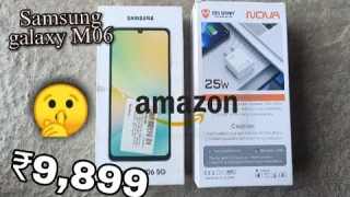 Samsung galaxy M06 5g ⚡Unboxing & Review ||  Nova Smart Charging ||