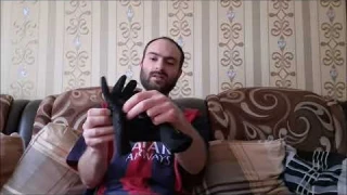 распаковка/обзор на сенсорные перчатки