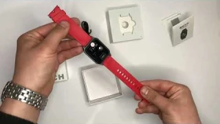 Видео обзор: Смарт часы T96 с защитой от влаги и пыли с измерением температура тела. Цвет: красный