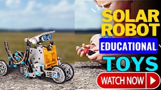 STEM Made Fun! Explore 12-in-1 Solar Robot Toys for Kids!"