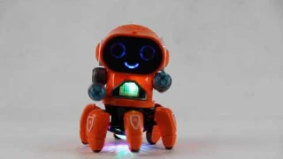 Робот на батарейках музыкальный с подсветкой
