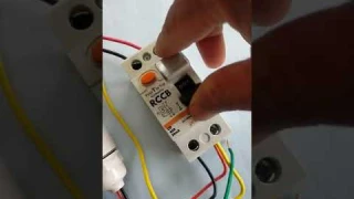 RCCB testing with earth | RCCB tripped while short to the earth | RCCB connection in house Wiring