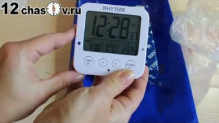 Японский будильник с ночной подсветкой Rhythm LCT082NR03