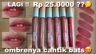 LIP CREAM 25.000 ?? GLOSEE BEAUTY GLAM UP LIP COAT Swatches & Review | Maria Soelisty