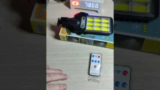 Уличный светильник на солнечной батарее с датчиком движения, выключателем и IR-пульт!12 марта 2024