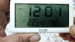Часы с температурой и влажностью воздуха. распаковка и настройка.