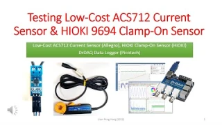 Testing Low-Cost ACS712 Current Sensor & HIOKI 9694 Clamp-On Sensor 低コストACS712とHIOKI9694電流センサーのテスト