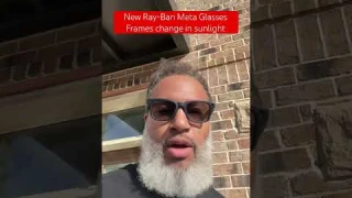 Indoor to outdoor ray-ban meta frames transition quick! raybanmeta #review #unboxing #sunglasses