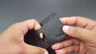 Premium Genuine Leather Wallet, RFID Blocking Ultra Slim Front/Back Pocket Minimalist Card Holder!