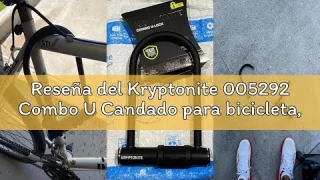 Reseña del Kryptonite 005292 Combo U Candado para bicicleta, negro, 4" x 8"