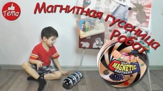 Гусеница Феромагнитная распаковка игрушек Magnetic brothers crawling toy
