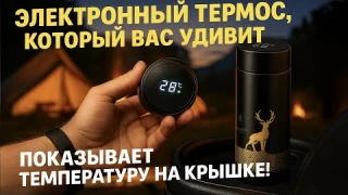 Технологичный термос: Распаковка умного термоса с индикатором температуры #Распаковка #УмныйТермос