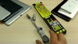 ОБЗОР: Оригинальный Кабель USB - micro USB/ Apple (Lightning) для Зарядки и Синхронизации "Awei"