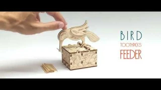 Диспенсер для зубочисток 'Птица' от EWA Eco Wood Art